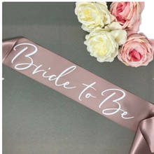 Pink Purple Bride To Be Sash Bridal Shower Hen Party Decoration Supplies Bachelorette Party Accessories nn39 2024 - buy cheap