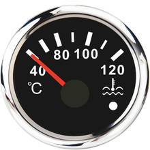 Medidor de temperatura da água do barco de carro 52mm, medidor de 40-120 ℃, indicador de medição de temperatura da água 12-24v para carros e motocicletas 2024 - compre barato