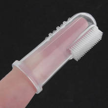 1 conjunto cavidade oral escova de dentes e caixa silicone bebê escova de limpeza dos dentes cuidados higiene escova infantil escova de dentes recém-nascido 2024 - compre barato