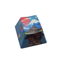 New High Quality R4 Keycap Cherry Profile Dip Dye Sculpture PBT Keyboard Keycap for Mechanical Keyboard Etched Mount Fuji 2024 - buy cheap
