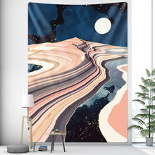 Sun Moon oil painting home decoration tapestry Bohemian decoration yoga mat sofa blanket wall decoration wall hanging bed sheet 2024 - buy cheap