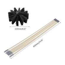 Nylon Brush With 6pcs Long Handle Flexible Pipe Rods For Chimney Kettle House Cleaner Cleaning Tool Kit 2XPE 2024 - buy cheap