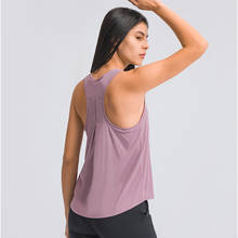 Chaleco de Yoga de verano, Camiseta deportiva para mujer, ropa deportiva de manga corta, blusa elástica transpirable suelta de secado rápido, ropa de gimnasio 2024 - compra barato