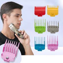 6 pçs colorido profissional hair clipper guias anexos pentes clipper guardas de substituição clipper cabelo conjunto grandes g99e 2024 - compre barato