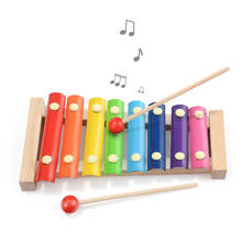 Instrumento musical de madeira infantil, montessori, educativo, brinquedos infantis, imitação de madeira, piano de amarrar, presente para crianças 2024 - compre barato