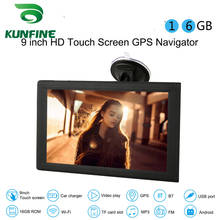 Navegador GPS con pantalla táctil de 9 pulgadas para coche, Tablet con Android, 16GB, DDR512M, DVR, grabadora de vídeo, AV-IN, Bluetooth 2024 - compra barato