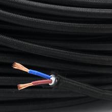 VDE 300V 2 Core 1.5mm2 or 3 Core 1.5mm2 Electrical Wire Cable Textile Fabric Covered Vintage Flexble Cord Power Cords 2024 - buy cheap