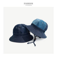 Sombreros de pescador planos Retro Para primavera y verano, sombrero de pescador plano, vaquero, Color azul, 2020 2024 - compra barato