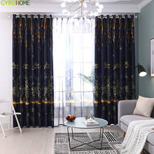 Modern Simple Starlight Deer Printing High Shading Curtains for Living Dining Room Bedroom Windows Drape Tulle GYC2398 2024 - buy cheap