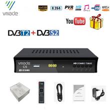 FULL HD DVB Combo Digital Terrestrial Satellite TV Receiver Combo DVB support PVR biss key youtube, usb wifi, DVB T2 s2, sumplus 1506tv, 512mbit ddr2 2024 - buy cheap