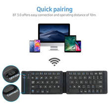 Folding Pocket-size BT Keyboard Scissor Switch Keyboard Compatible with iOS/Android/Windows Laptops Tablets pc Folding Keyboard 2024 - buy cheap
