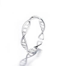Todorova Мода биология DNA химическая молекула Регулируемые кольца для женщин двойная спираль структура кольцо минималистский ювелирные изделия 2024 - купить недорого