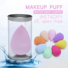 1pcs Water Drop Shape Cosmetic Puff Makeup Sponge Face Liquid Foundation Cream Hydrophilic Dry Wet Make Up Powder Puff With Box 2024 - buy cheap