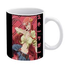 Camiseta con pegatina de máscara de monstruo mumume Miia Anime, taza blanca para café, tazas de té y leche para el hogar de cerámica de 330ml, regalo de viaje f 2024 - compra barato