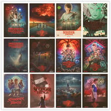 Perfect JL Stranger Things póster TEMPORADA 3 1 2 hogar Retro póster Kraft dibujo núcleo pegatinas de pared GQWY01 2024 - compra barato