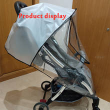 Stroller Accessories Waterproof Rain Cover Transparent Wind Dust Shield Zipper Open Raincoat For Baby Strollers Pushchairs Rainc 2024 - купить недорого