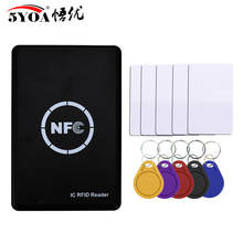 NFC считыватель смарт-карт писатель RFID Копир Дубликатор 13,56 МГц USB программист брелоки карты IC UID S50 MF ISO14443A тег 2024 - купить недорого