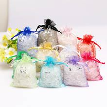50pcs/lot White Organza Bags Small Wedding Favors Gift Bag Butterfly Print Jewelry Candy Gifts Packaging Bags Organza Pouches 2024 - buy cheap