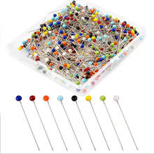 100/250/500Pcs Sewing Pins 38mm Pearl Ball Head Push Pins For Dressmaking Jewelry Decor DIY Sewing Tools Straight Quilting Pins 2024 - buy cheap