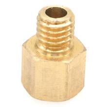 Redutor de rosca hexagonal de bronze, cabeça hexagonal, 1/4 ", bsp, fêmea para macho embutido, adaptador de encaixe para manômetro 2024 - compre barato