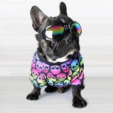 Buldogue francês roupas para animais de estimação impressão camisa do cão primavera outono pet cão hoodie filhote de cachorro outfit pequeno médio cães roupas para cães colete 2024 - compre barato