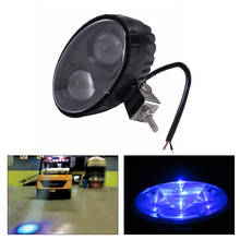 1 или 2 шт. 5,6 дюйма 10 Вт 12 В ~ 80 в синий цвет Светодиодный прожектор Авто вилочный погрузчик светодиодный Предупреждение лампа опасности 2024 - купить недорого