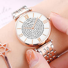 Relógio feminino zegarek damski, relógio de pulso feminino quartz em aço inoxidável 2024 - compre barato