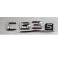 Emblemas cromados 3D para Mercedes Benz C63 S, emblema para maletero, insignia 2024 - compra barato