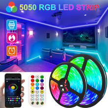 5050 BT RGB LED Strip Light 1M 2M 3M 4M 5M Led Light Tape Notwaterproof LED lamp diode Ribbon Flexible Bluetooth-compatible 2024 - buy cheap