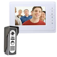 7 дюймов Проводной видео-телефон двери дверной звонок Домофон комплект с непромокаемые 700TV линии Ночное видение камера 819 м 2024 - купить недорого