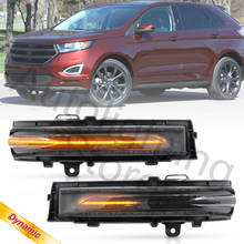 Sequential Led Side Mirror Blinker Lamp Amber Turn Signal Indicator Light For 2015-2020 Ford Edge US Model 2024 - buy cheap