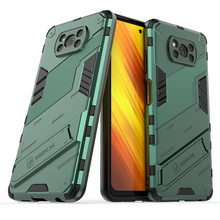 Capa de celular tipo armadura punk, capa de celular à prova de choque com suporte para traseiro, para xiaomi redmi 9a 9i 9c k30 pro k40 pro note 9 5g 2024 - compre barato