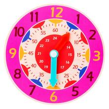 Juguetes de reloj de madera para niños, hora, minuto, segundo, cognición, relojes coloridos, juguete 425F 2024 - compra barato
