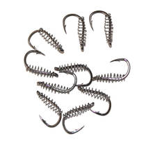 10pcs / Set Fishing Hook Staninless Steel Wide Crank Offset Fishing Hook For Soft Worm Lure Bass Barbed Wire Carp Fishing Hooks 2024 - buy cheap