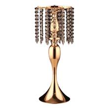 50% Hot Sale Candlestick Flower Candle Holder Candelabra Gold Silver Candle Holder with Tassel Wedding Party Ornament Home Decor 2024 - buy cheap
