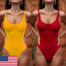 Traje de baño de una pieza para Mujer, Monokini con sujetador acolchado de realce, Bikini, bañador 2024 - compra barato