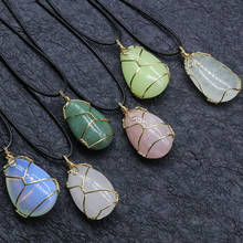 Reiki Healing Chakra Nuggets Mineral Specimen Stone Opal Agates Necklace Choker Natural Quartz Crystal Pendant Necklaces Female 2024 - buy cheap