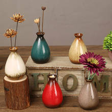 1pc Ceramic Vase Simple Elegant Flower Arrangement Dry Flower Vase Desktop Decoration for Office Hotel Home (Green) 2024 - buy cheap