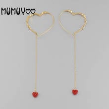 Fashion Jewels 2020 new high-quality glamour heart-shaped earrings chic love romantic women flow su-eared earrings. 2024 - buy cheap