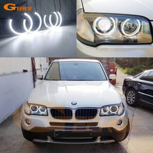 Para bmw e83 x3 facelift 2007 2008 2009 2010 2011 ultra brilhante smd led anjo olhos auréola anéis kit luz do dia estilo do carro 2024 - compre barato