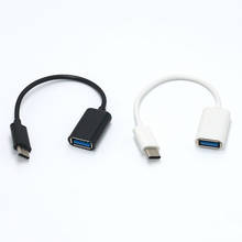 Type-C OTG Кабель-адаптер USB 3,1 type C штекер USB 3,0 A Женский OTG кабель для передачи данных адаптер 16 см OC-доставка 2024 - купить недорого