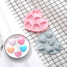 6 Even Heart Shaped Silicone Cake Mould DIY Chocolate Pudding Molds ice cube tray Baking Tool Fondant Cake Decorating Tools 2024 - buy cheap