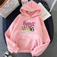Sudadera con capucha de Bratz para mujer, suéter holgado de manga larga con estampado gráfico Y2K, ropa de calle, chaqueta, primavera y otoño, 2021 2024 - compra barato