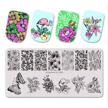 Butterfly  Nail Stamping Plates Flower Tree Pattern Nail Art Stamp Stamping Template Image Plate Stencil Nails Tool 2024 - buy cheap