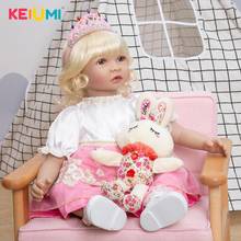 KEIUMI Reborn Bebe Dolls 24 Inch Soft Cloth Body Reborn Babies Doll Princess Newborn Baby Toy For Children's Day Birthday Gifts 2024 - buy cheap