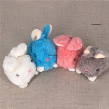 Brinquedo de pelúcia de coelho pequeno 7cm, boneco de pelúcia estufado, 30 peças, boneco decorativo de pelúcia 2024 - compre barato