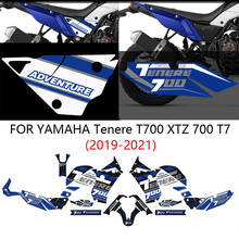 Juego de pegatinas para tanque de combustible de motocicleta YAMAHA Tenere T700 XTZ 700 T7, juego de calcomanías, Protector de maletero, 2019, 2020, 2021 2024 - compra barato