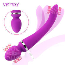 Vetiry-vibrador com 10 velocidades, varinha mágica para estímulo do clitóris e ponto g, brinquedo sexual para mulheres, masturbação 2024 - compre barato