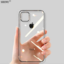 Luxury Silicone Soft Clear Case For iPhone 12 11 Pro XS Max X XR 10 5 6 5S 6S 7 8 Plus Mobile Phone Back Cover Shockproof Shell 2024 - купить недорого