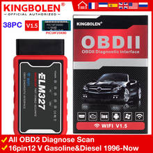 OBD2 ELM327  V1 5 Bluethooth Wifi PIC18F25K80 Chip For IOS Android PC Russia Free Ship OBDII Cars Auto Diagnostic Scanner Tools 2024 - buy cheap